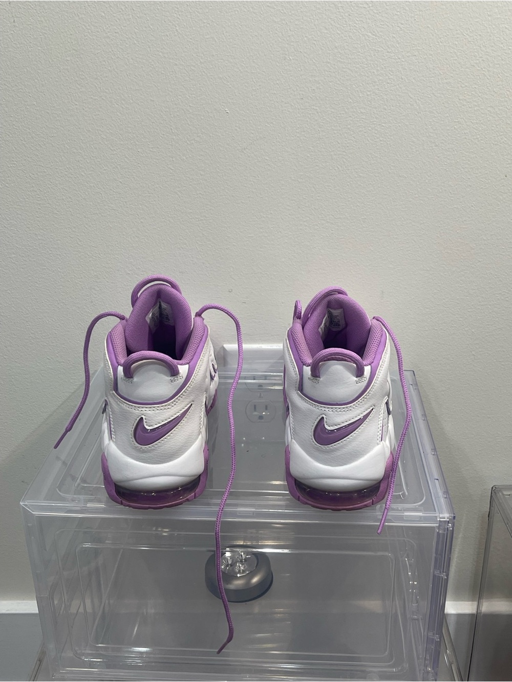 Nike Kids White and Lavender Trail Sneakers - Picture 3 of 6